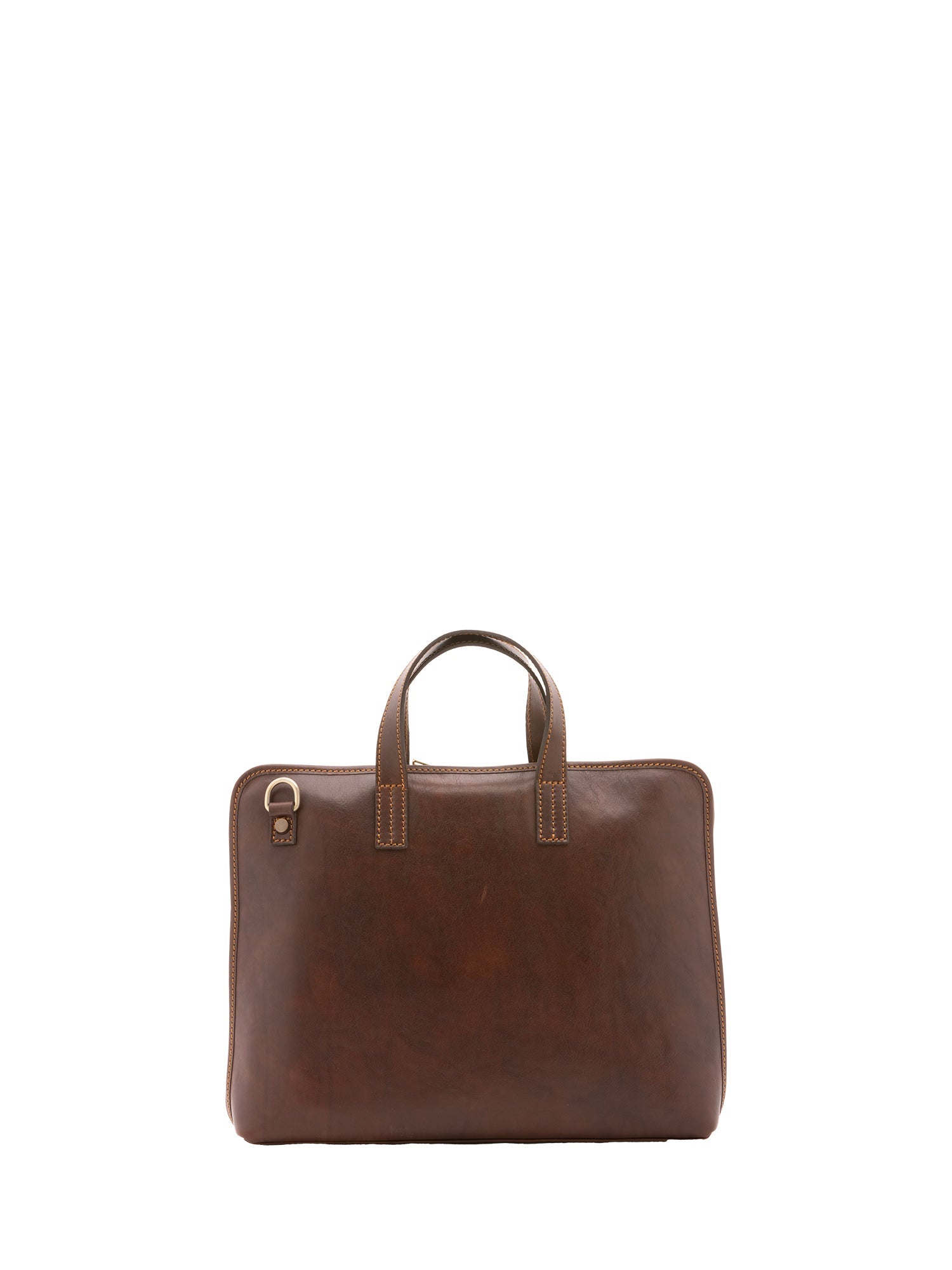 Unisex Handbag In Genuine Leather Made in Italy 40x30x5 cm