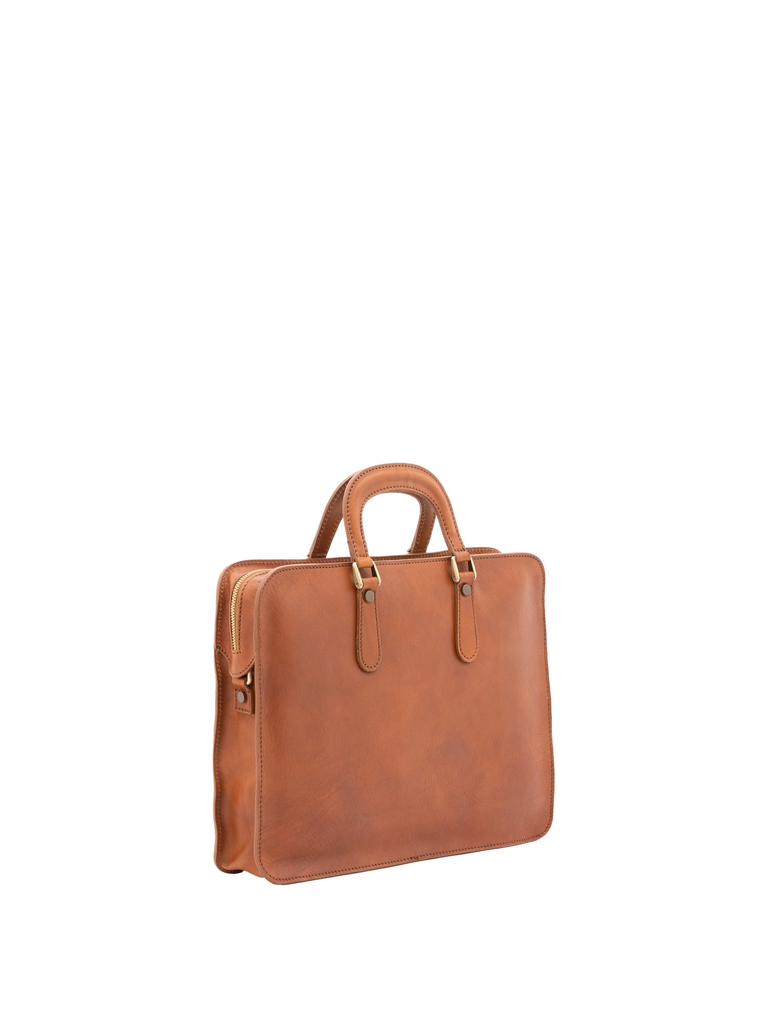 Unisex Handbag In Genuine Leather Made in Italy 40x30x8 cm