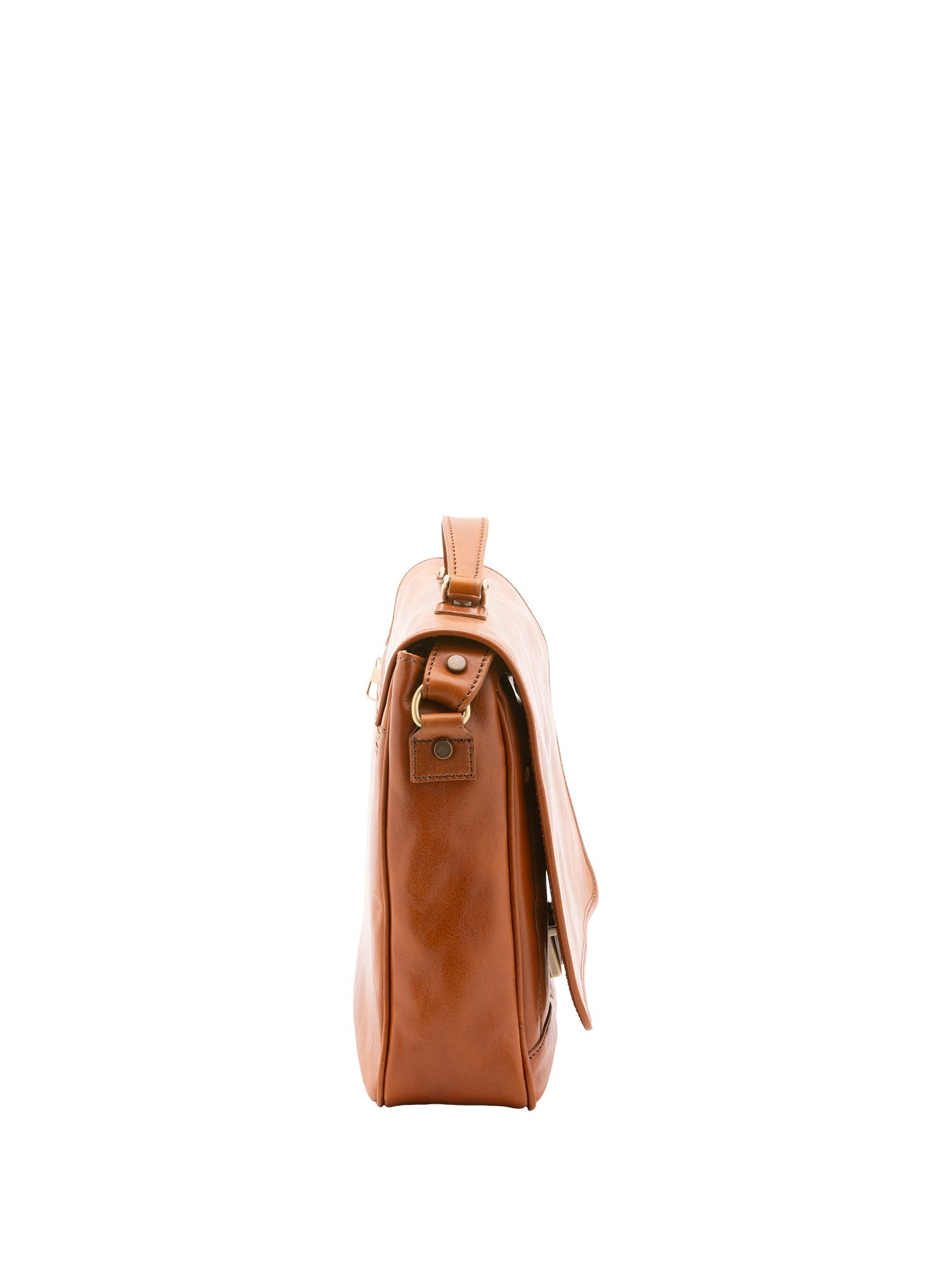Unisex Handbag In Genuine Leather Made in Italy 40x30x9 cm