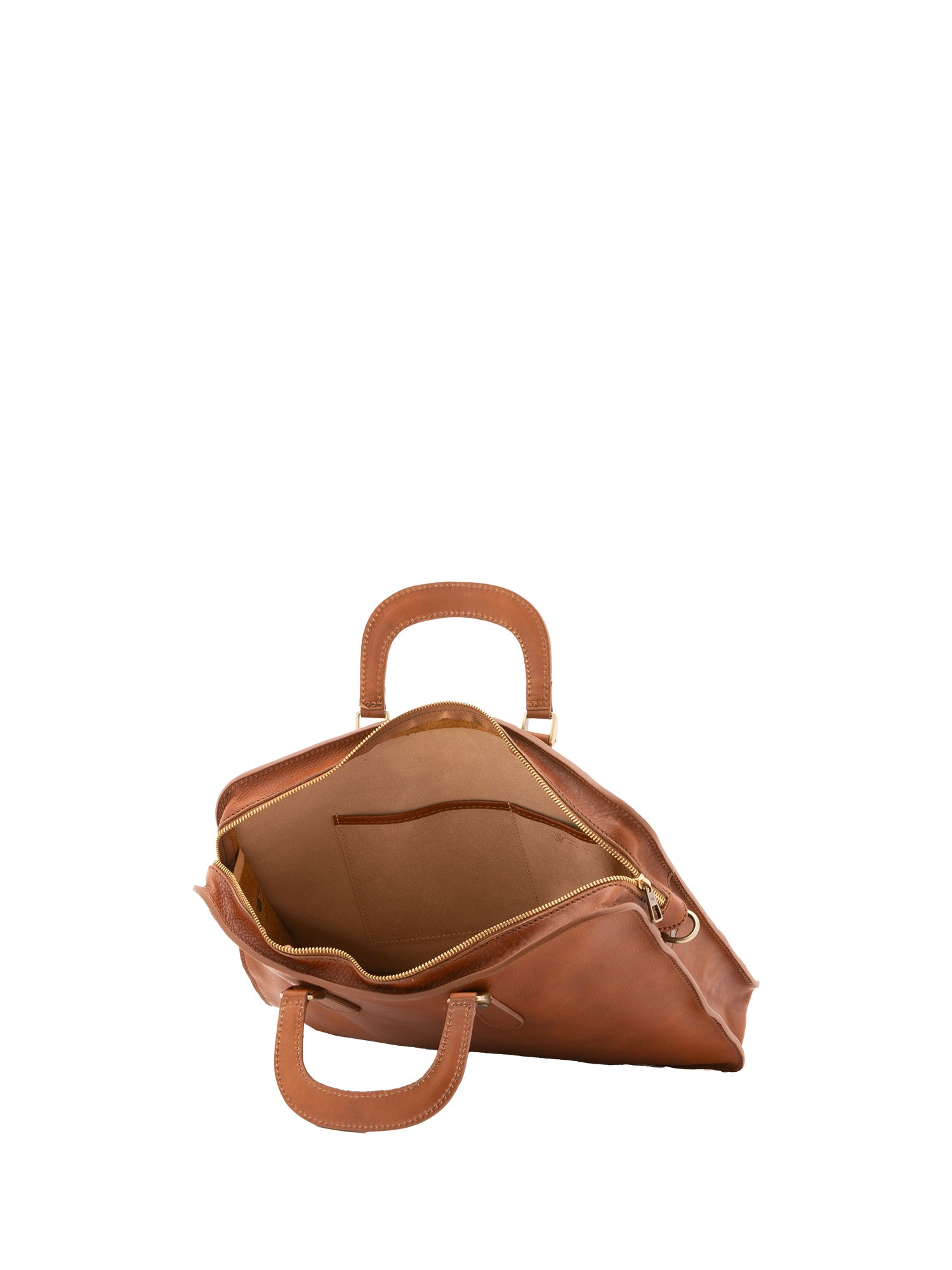 Unisex Handbag In Genuine Leather Made in Italy 40x30x8 cm
