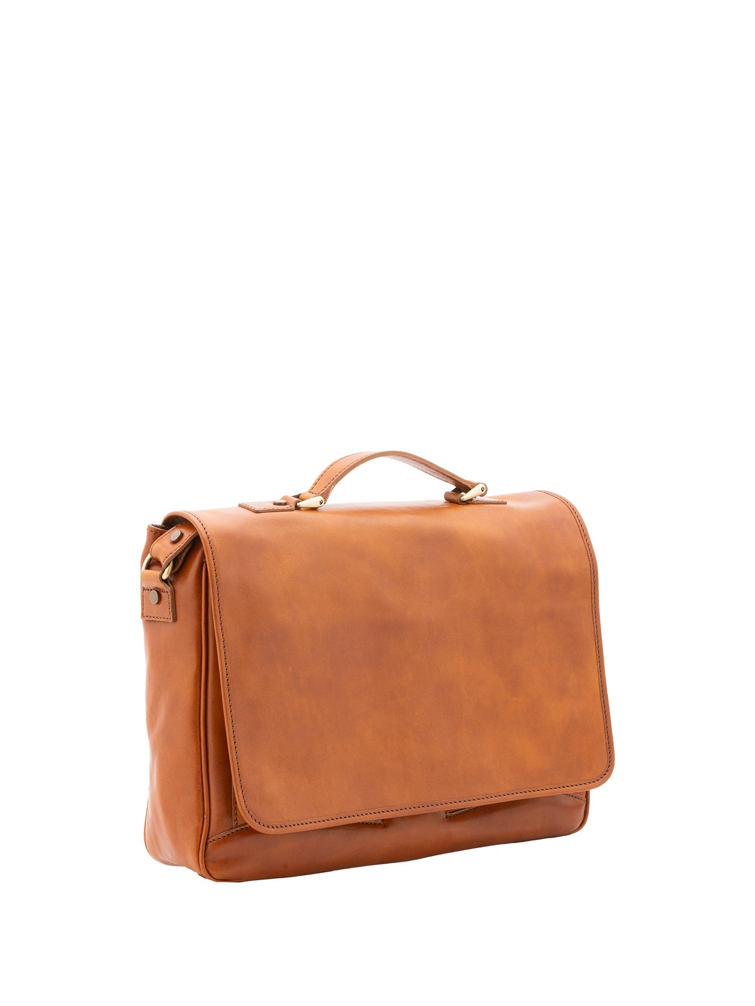 Unisex Handbag In Genuine Leather Made in Italy 40x30x9 cm